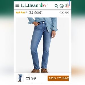 LLBean Women's BeanFlex® Jeans, Mid-Rise Straight-Leg